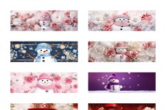 100 Christmas Mug Wrap Bundle, Snowman Sublimation, Santa Product Image 18
