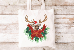 Christmas Deer. Xmas Machine Embroidery Product Image 3