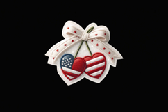 USA. Cherry. 4th of July. Sublimation design PNG Product Image 3