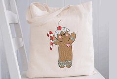 Gingerbread Cookie. Christmas Machine Embroidery Design Product Image 3