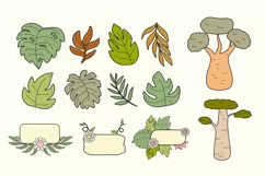 Safari animals clipart, tropical animals, Baby shower Product Image 3