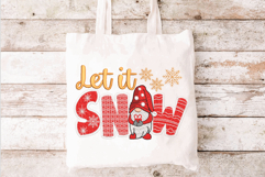 LET IT SNOW, Christmas embroidery file Product Image 3