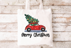 Christmas Truck with Christmas Tree Embroidery Design Product Image 3