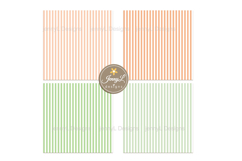 Pastel Stripes Digital Papers, Pastel Colored Background Product Image 2