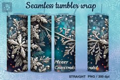 4 Christmas Seamless Tumbler Wrap 20 oz Product Image 4