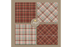 Classic Christmas Plaid Digital Papers Product Image 2