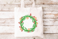 Christmas Wreath Machine Embroidery Design Product Image 3