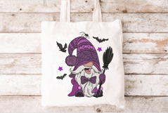Halloween Gnome with broom, bat, spider. Product Image 2