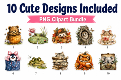 Whimsical Woodland Watercolor Clipart Bundle Product Image 2