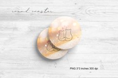 Car Coaster. Round Coaster PNG. Product Image 1