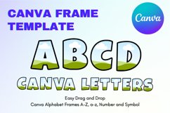 Canva Letters Frame Alphabet Template Font Easy Add Photo_C2 Product Image 1