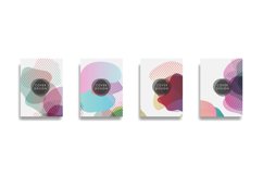 Dynamic style banner design set with fluid gradient elements Product Image 1