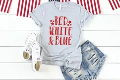 Red White and Blue SVG DXF PNG Cut File Product Image 2