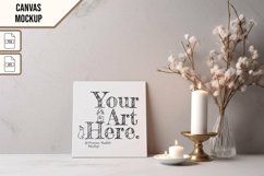 Canvas Smart Mockup PSD &amp; JPG Template Graphic Product Image 1