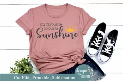 My favourite colour is Sunshine SVG, Sublimation, Print Product Image 4