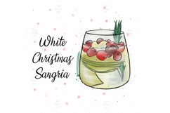 Christmas Cocktail Sublimation Design PNG, Sangria PNG Product Image 2