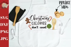 Christmas Calories Don't Count svg, christmas svg Product Image 1