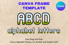 Canva Letters Frame Alphabet Template Font Add Photo_C231 Product Image 1