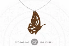 Butterfly earrings |insect earrings | Faux leather jewelry Product Image 4