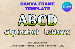 Canva Letters Frame Alphabet Template Font Add Photo_C234 Product Image 1