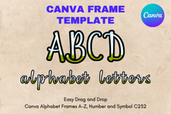Canva Letters Frame Alphabet Template Font Add Photo_C235 Product Image 1