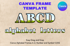 Canva Letters Frame Alphabet Template Font Add Photo_C240 Product Image 1