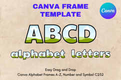 Canva Letters Frame Alphabet Template Font Add Photo_C241 Product Image 1