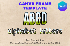 Canva Letters Frame Alphabet Template Font Add Photo_C243 Product Image 1