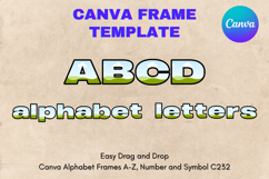 Canva Letters Frame Alphabet Template Font Add Photo_C245 Product Image 1