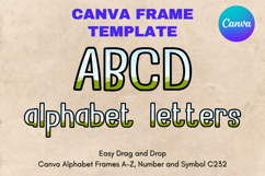 Canva Letters Frame Alphabet Template Font Add Photo_C246 Product Image 1