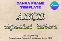 Canva Letters Frame Alphabet Template Font Add Photo_C247 Product Image 1