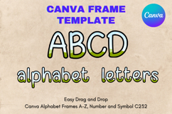 Canva Letters Frame Alphabet Template Font Add Photo_C248 Product Image 1