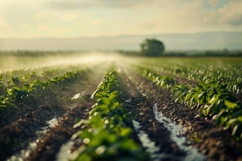 Irrigation System Farm Field Background Product Image 1