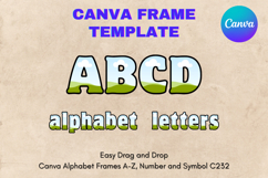 Canva Letters Frame Alphabet Template Font Add Photo_C251 Product Image 1