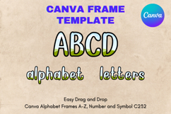 Canva Letters Frame Alphabet Template Font Add Photo_C252 Product Image 1