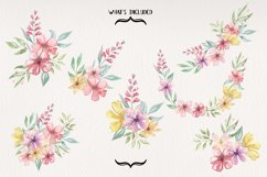Smooth Florals 7 Bouquets Watercolor Pastels Pink Delicate Product Image 2