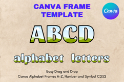Canva Letters Frame Alphabet Template Font Add Photo_C263 Product Image 1