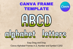 Canva Letters Frame Alphabet Template Font Add Photo_C264 Product Image 1