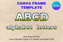 Canva Letters Frame Alphabet Template Font Add Photo_C265 Product Image 1