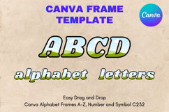 Canva Letters Frame Alphabet Template Font Add Photo_C268 Product Image 1