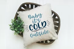 Baby It's Cold Outside SVG Cut File - Christmas SVG File Product Image 6