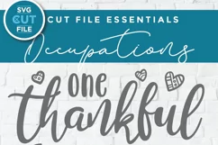 Nurse svg- One thankful nurse svg or dxf for crafters Product Image 2