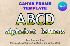 Canva Letters Frame Alphabet Template Font Add Photo_C270 Product Image 1