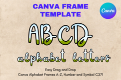 Canva Letters Frame Alphabet Template Font Add Photo_C71 Product Image 1