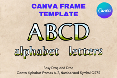 Canva Letters Frame Alphabet Template Font Add Photo_C72 Product Image 1