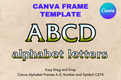 Canva Letters Frame Alphabet Template Font Add Photo_C74 Product Image 1