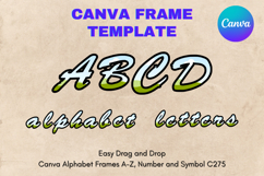 Canva Letters Frame Alphabet Template Font Add Photo_C75 Product Image 1