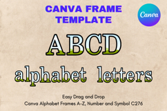 Canva Letters Frame Alphabet Template Font Add Photo_C76 Product Image 1