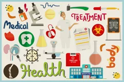 Health Care & Medical Vector Clipart & Seamless Patterns Product Image 3