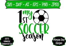 My First Soccer Season SVG DXF PNG Cut File Product Image 1